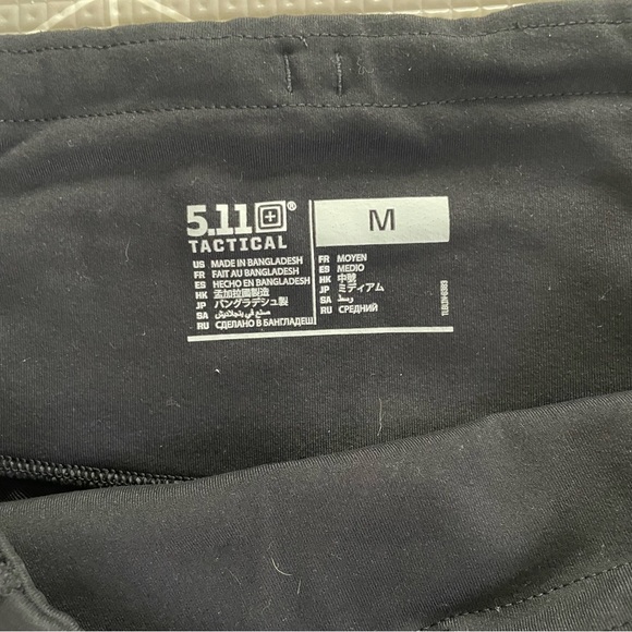 5.11 Tactical Women’s Ashima Black Leggings Size M - Picture 5 of 9